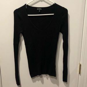 Black V-Neck Sweater